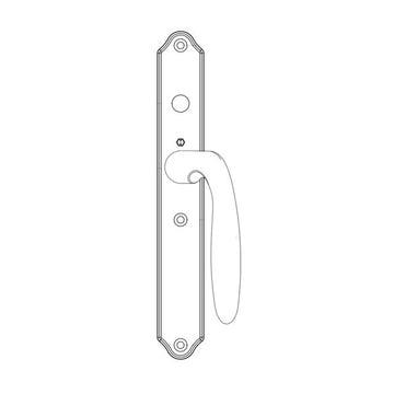 HOPPE HLS 9000 SLIDING DOOR, VERONA M151VK/2170N ACTIVE NON-KEYED, Antique Nickle